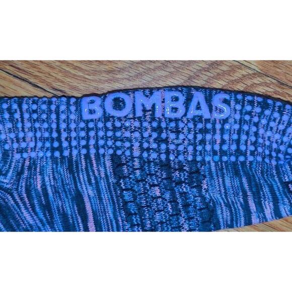 4 Color Pairs BOMBAS Performance Gripper Honeycomb Crew Socks L 6-12 - Picture 3 of 8